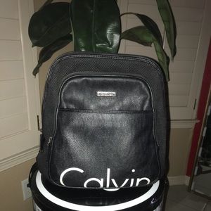 Black Calvin Klein  back pack great condition
